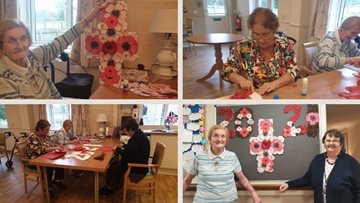 Nelson care home Residents get creative for Remembrance Day